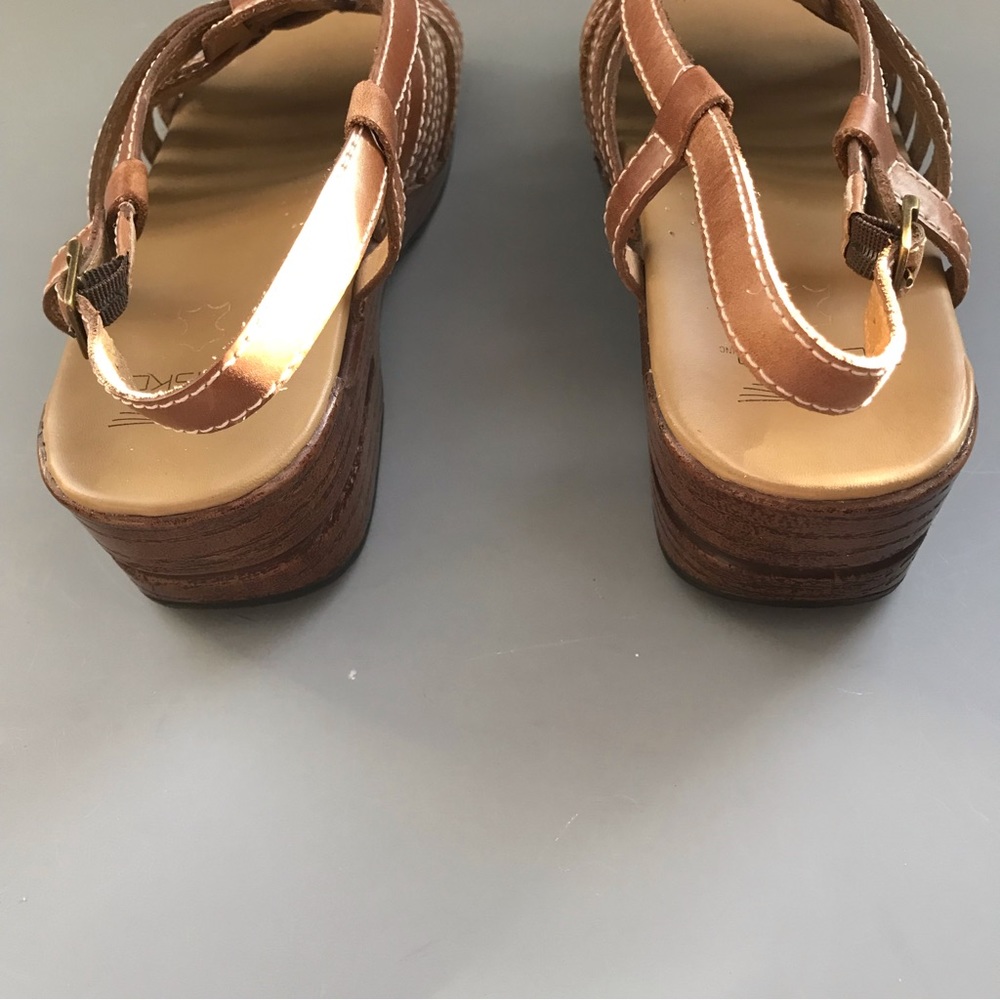 Dansko Gladiator Leather Orthotic Work Sandal 9.5 Shock Absorption Professional - Picture 4 of 15